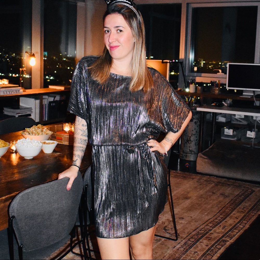 Silver dress
